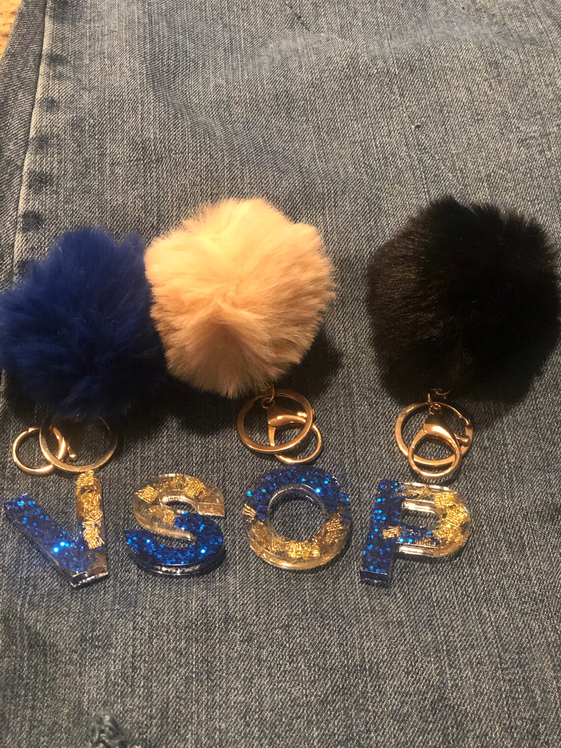Alpha KeychainResin Keychain Porteclés alphabet Etsy