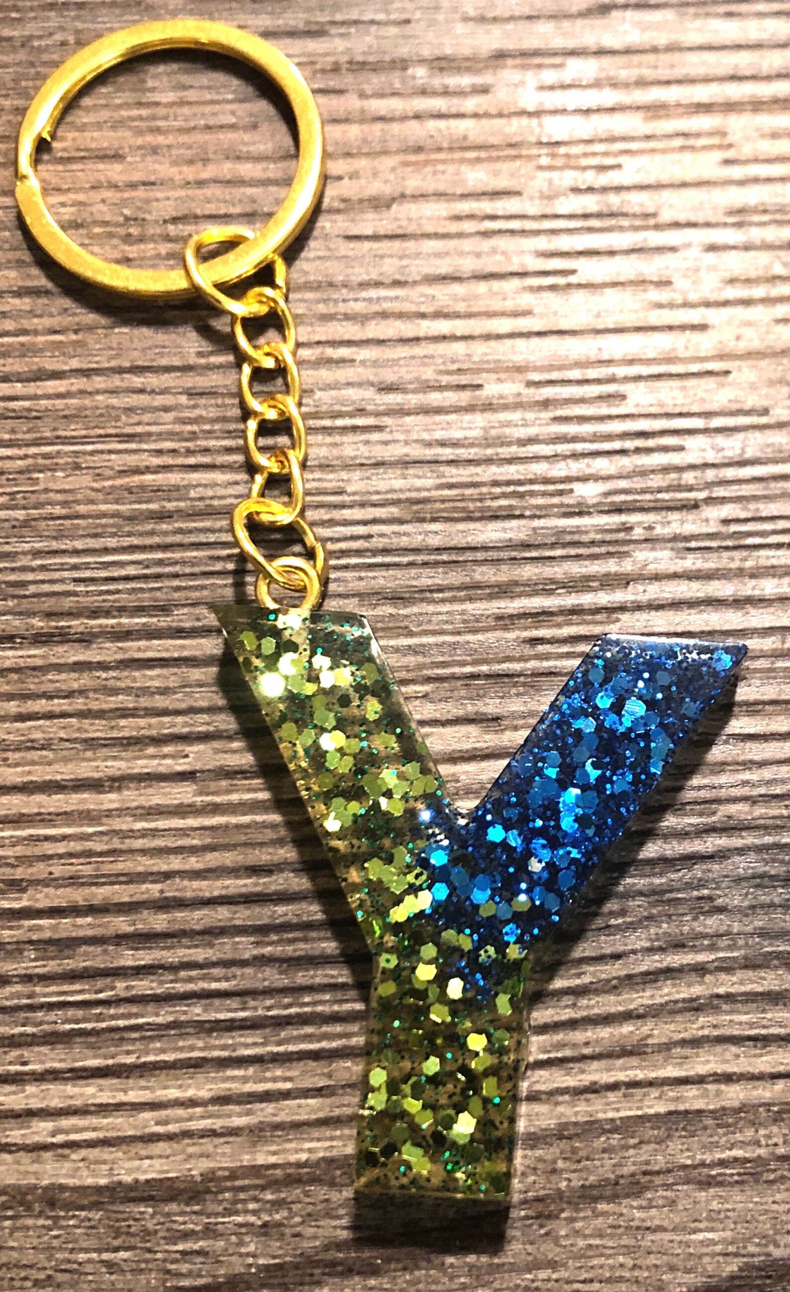 Alpha KeychainResin Keychain Porteclés alphabet Etsy