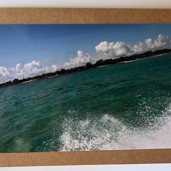 Ambergris Caye in Belize - blank 5x7 notecard