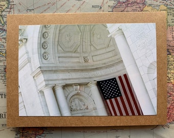 Architectural Details at Arlington Cemetery Pavilion - blank 5x7 photo card