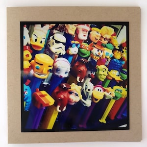 Dozowniki do pez vintage na pchlim targu - pusta kartka 5x5
