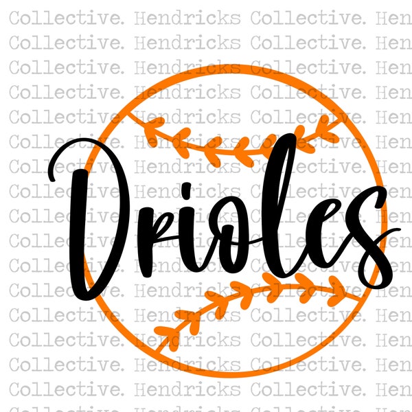 Orioles Ball PNG and SVG