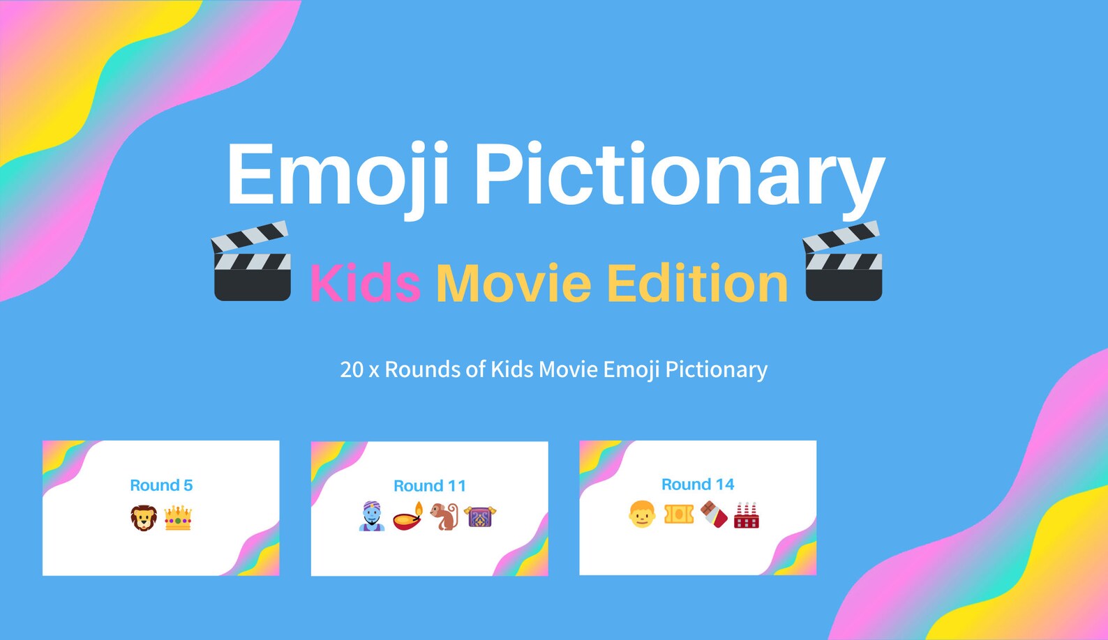 Emoji Pictionary Bundle Zoom Games Zoom Pictionary Virtual Etsy UK