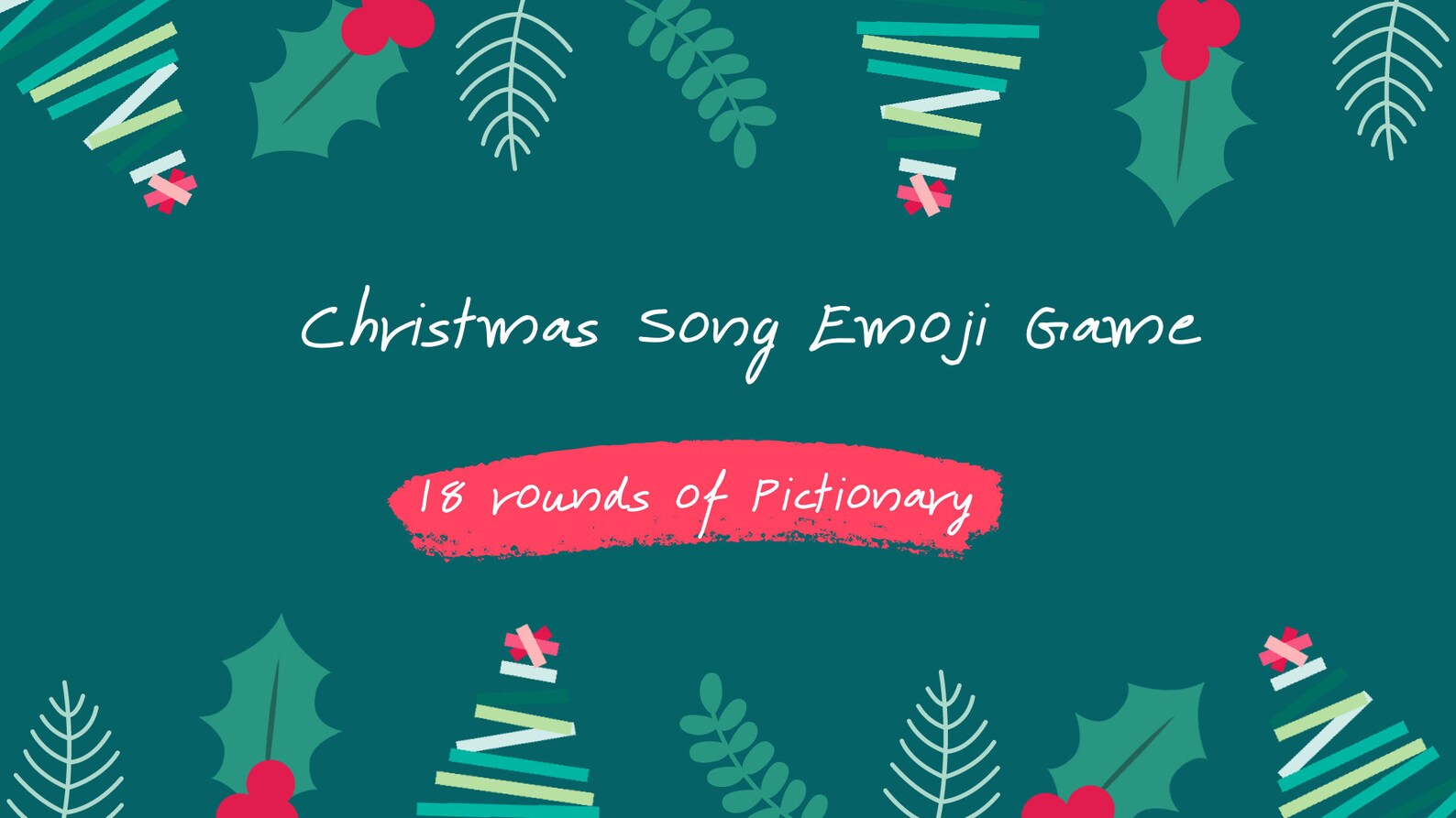 Christmas Song Pictionary Christmas Zoom Game Zoom Etsy