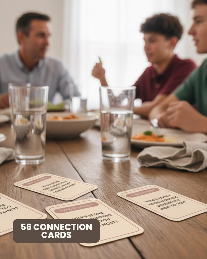 Family Connection Cards for Older Kids – 56 Printable Conversation ...