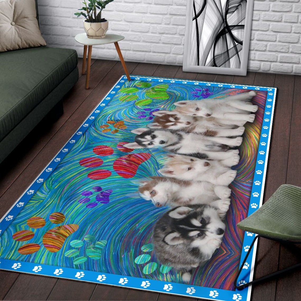 Husky Rug Husky Lovers 38 Trendy Soft Comfortable Rug Etsy
