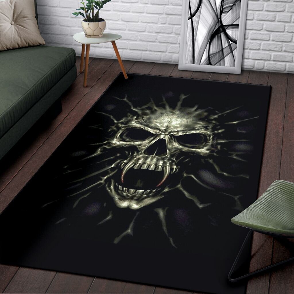 Skull Rug 54 Soft Comfortable Rug Stylish Design Printable Etsy