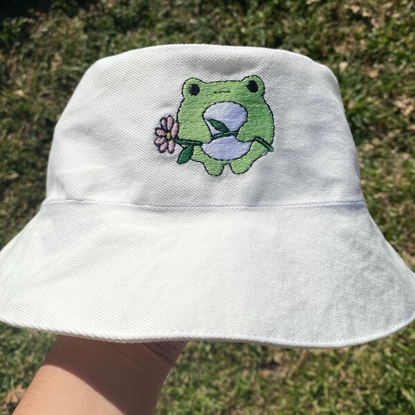Frog Bucket Hat Etsy