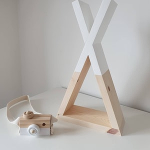 Wooden Teepee shelf