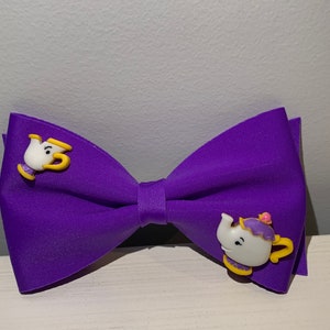 Disney Mrs. Potts and Chip Beauty and the Beast Ear Saver Mask Holder Bow