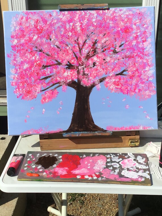 Sakura painting on sale