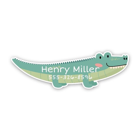 Kindergarten Labels: Alligator Labels For School