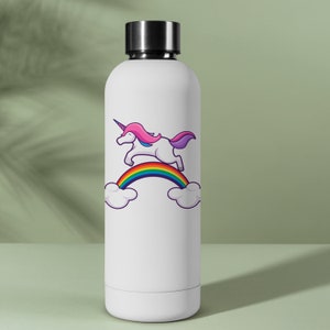 Rainbow Unicorn Sticker | Unicorn Laptop Decal | Rainbow Unicorn Decal | Rainbow Unicorn Water Bottle Sticker | Rainbow Unicorn Decal