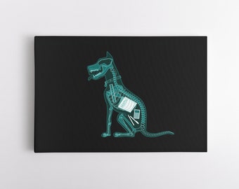 homework dog birthday Dog Ate My Homework Canvas Wall Art | Dog Lover Gift | Funny Wall Art | Game or Playroom Artwork | Bathroom Wall Art | Dog Mom Gift