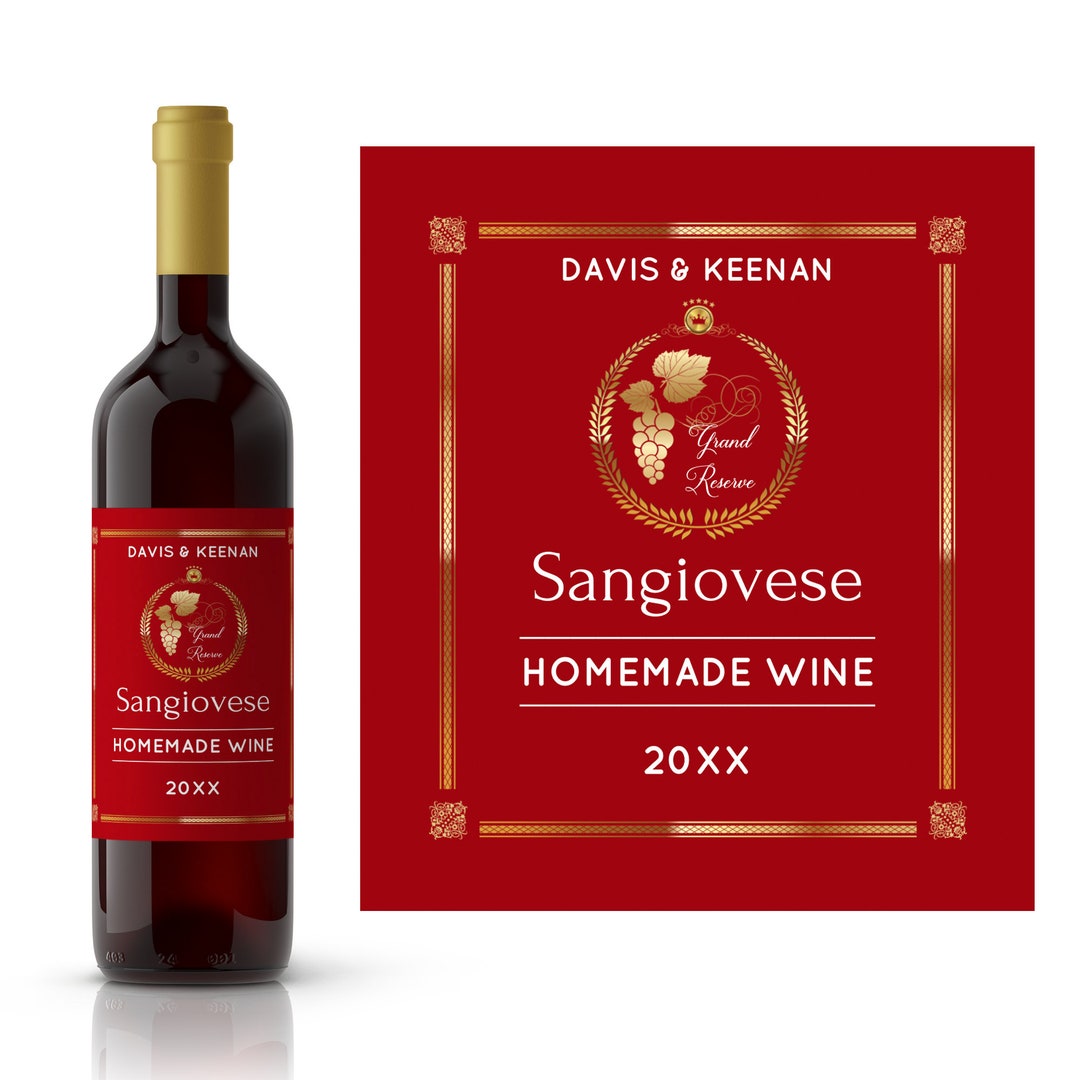Grand Reserve Winemaking Wine Label Winemaking Supplies Etsy