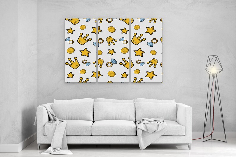 Bling Bling Three Piece Canvas Wall Art Large Wall Art Pop Etsy