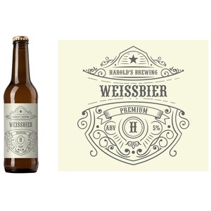 Craft Nation Custom Beer Label | Homebrew Beer Label | Custom Beer Label | Logo Beer Label | Personalized Beer Label