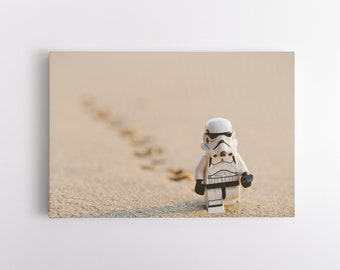 Lego Stormtrooper Leinwand Kunst | Star Wars Kunstwerk | Film Raum Kunstwerk | Spielzimmer Leinwand | Fertig zum Aufhängen