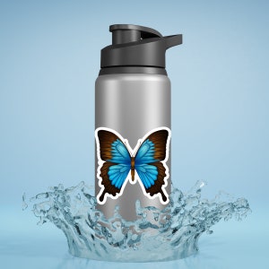 Blue Butterfly Sticker | Butterfly Laptop Sticker | Butterfly Car Decal | Butterfly Water Bottle Sticker | Butterfly Cell Phone Case Sticker