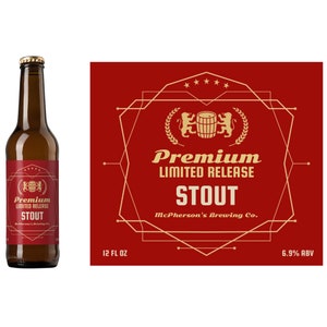 Limited Release Custom Beer Label | Home Brew Beer Label | Personalized Beer Label | Brewery Beer Label |
