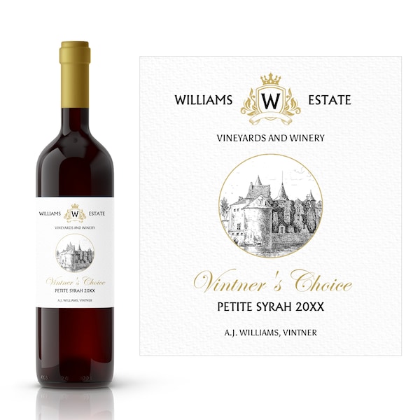 Vintners Choice Wine Label | Wine-Making Supplies | Waterproof Labels | Homemade Wine Labels