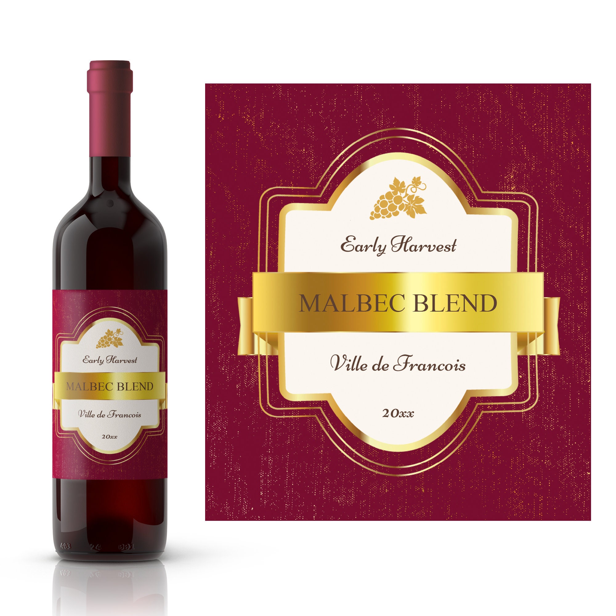 First Vintage Personalized Wine Label Wine Making Supplies Etsy