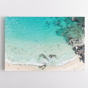Kua Bay Kona Hawaii | Hawaii Artwork | Hawaii Beach Photos | Big Island Hawaii | Hawaii Arial Photo | Canvas Wall Art Ready to Hang