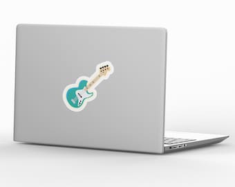 Bassgitarre Aufkleber | Bassgitarre Laptop Aufkleber | Bass Gitarre Auto Aufkleber | Bassgitarre Wasserflasche Aufkleber | Gitarre Handy Sticker
