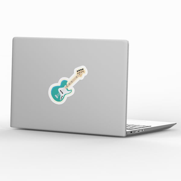 Bass Guitar Sticker | Bass Guitar Laptop Sticker | Bass Guitar Car Decal | Bass Guitar Water Bottle Sticker | Guitar Cell Phone Sticker