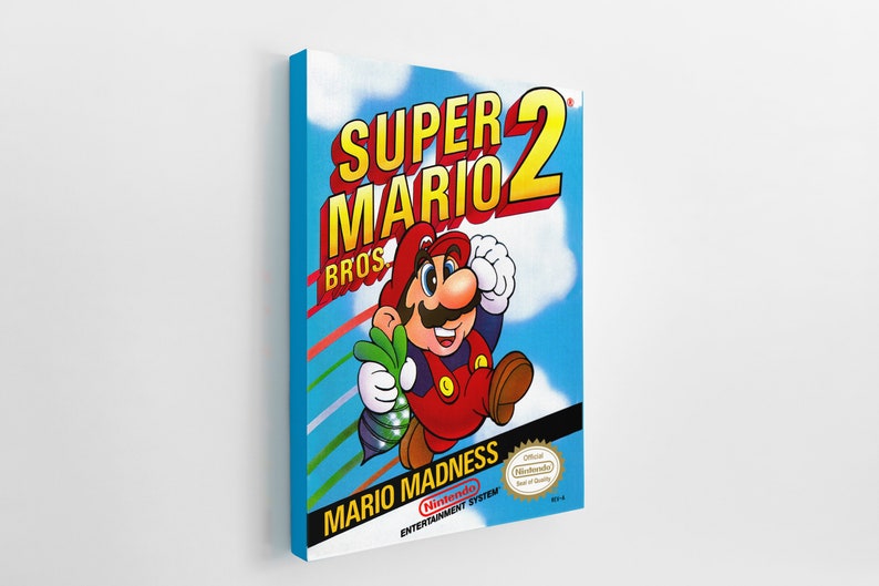 Super Mario Brothers Trio Canvas | Game Room Decor | Wall Decor | Gift ...