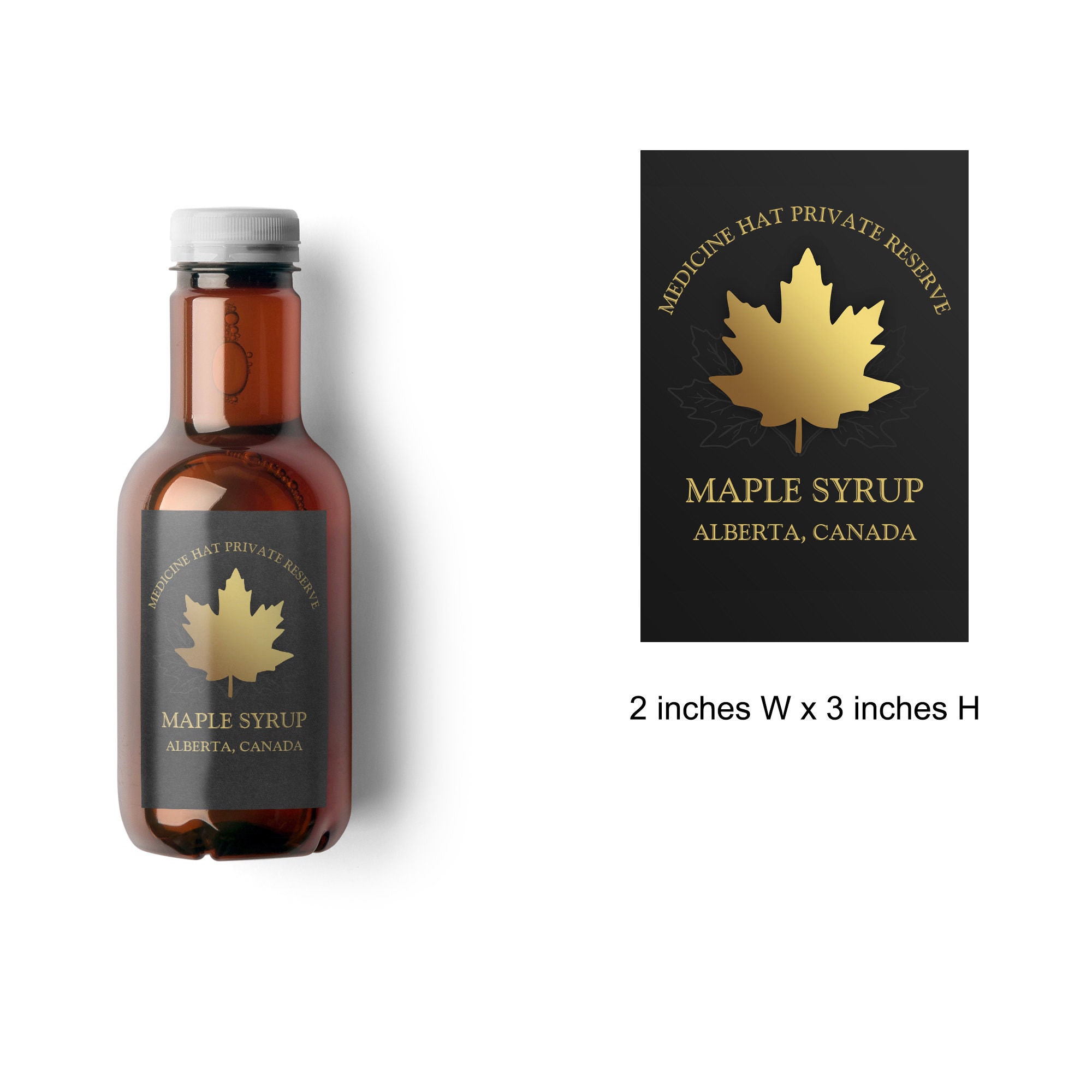 Syrup Ip Labels Maple Syrup Food Label | Syrup Labels | Labels for Cans or Jars | Make ...