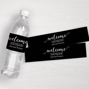 Welcome Wedding Water Bottle Labels | Wedding Welcome Water Labels | Wedding Guest Welcome | Set of 10