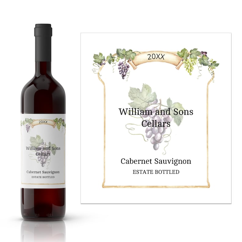 Grape Arbor Wine Label | Wine-making Supplies | Homemade Wine | Private ...
