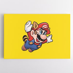 Super Mario 3 Nintendo Canvas Wall Art | Game Room Artwork | Gift For A Gamer | Video Game Decor | Gaming Canvas | Video Game Prints