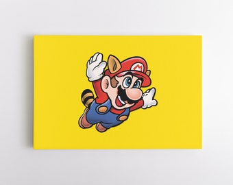 Super Mario 3 Nintendo Canvas Wall Art | Game Room Artwork | Gift For A Gamer | Video Game Decor | Gaming Canvas | Video Game Prints