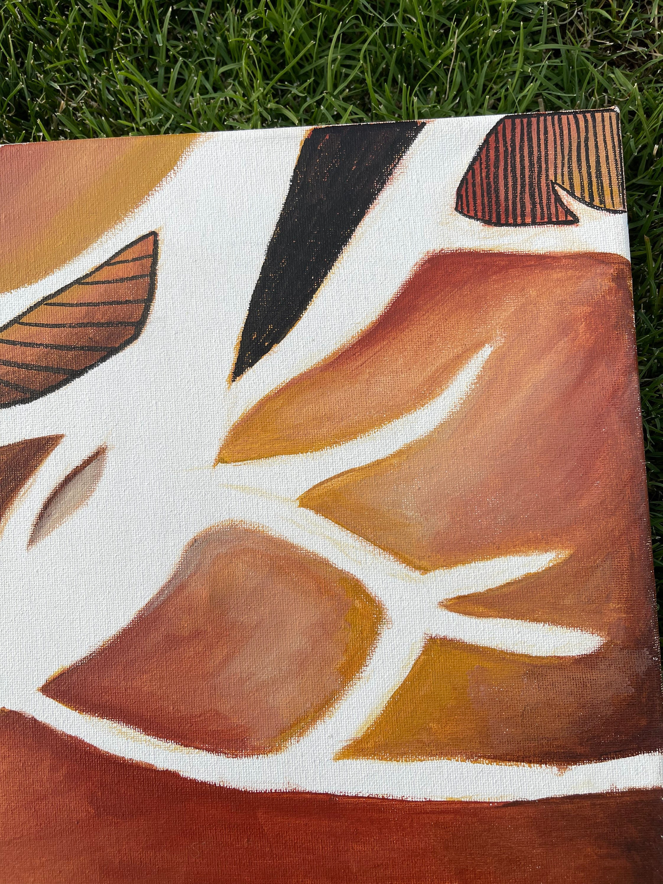 Negative Spaces Acrylic Painting Mixed Media Etsy