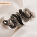Snake Ring, Serpent Ring, Cobra Ring, Skeleton Ring, Punk Ring, Grunge Ring, Goth Ring, dainty ring, open ring, silver snake ring, wrap ring