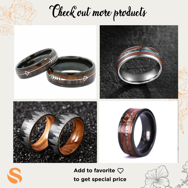 mens mechanic wedding rings
