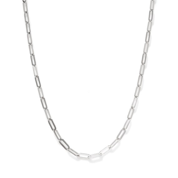 4mm 925 Paperclip Sterling Silver Solid Chain Necklace High Polish
