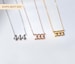 111, 222, 333, 444, 555, 777, 999, 888 Angel Number Necklace Stainless Steel, Custom Jewelry Necklace Charms Gold Minimalist Pendant Design 