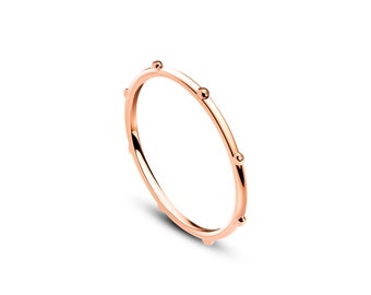 Minimal Wave Ring 14k Solid Gold Ring 14k White Gold Ring - Etsy
