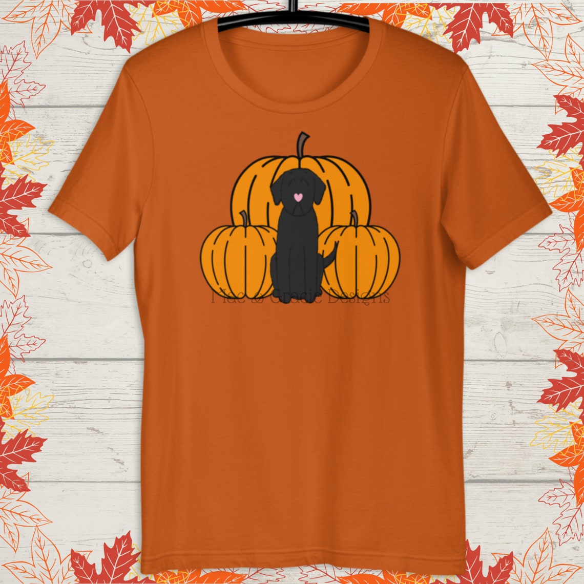 Black Lab Pumpkin Shirt Fall Shirt Cute Fall Shirt Dog Etsy