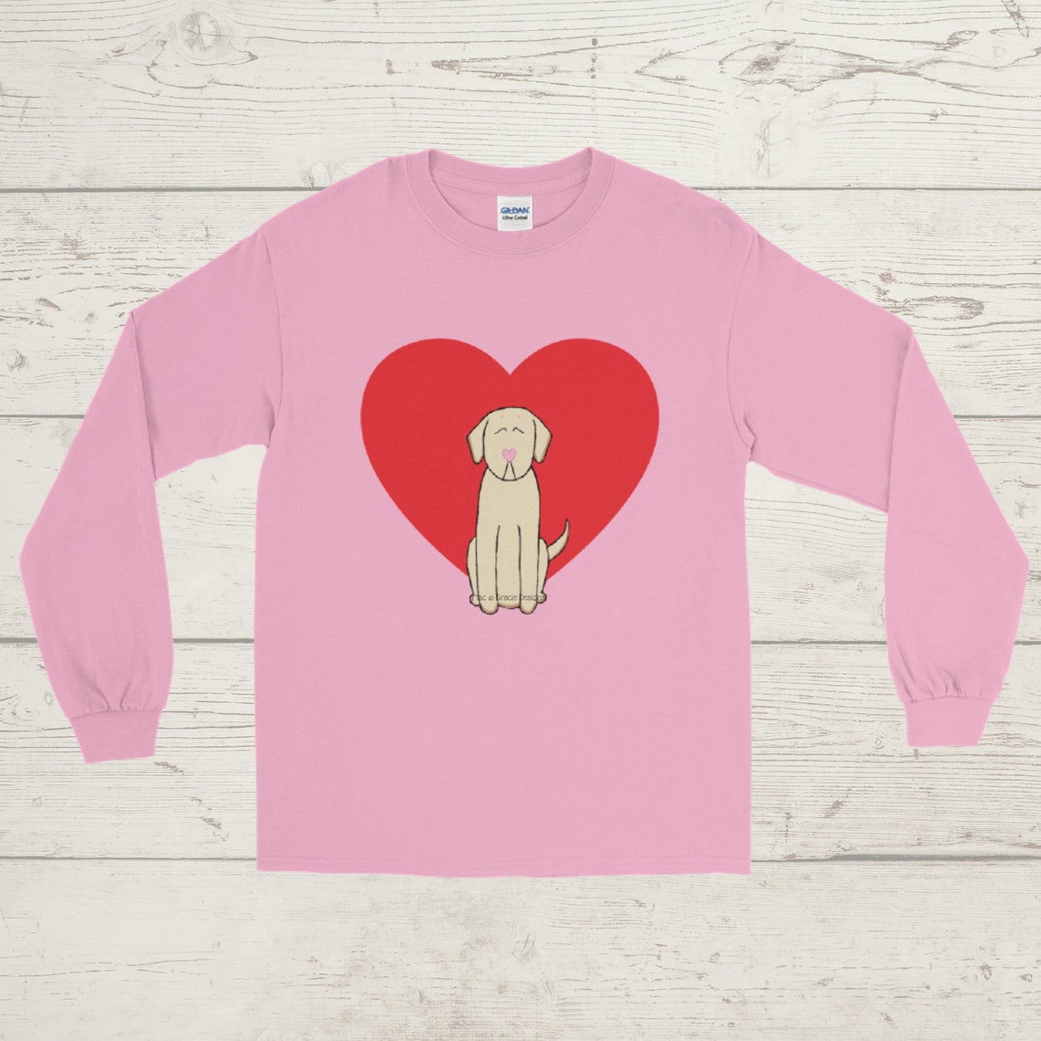 Yellow Lab Shirt, Heart Shirt, Yellow Lab, Labrador, Dog Shirt, Dog