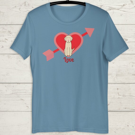 Yellow Lab Love Shirt Valentine's Day Shirt Yellow Lab | Etsy