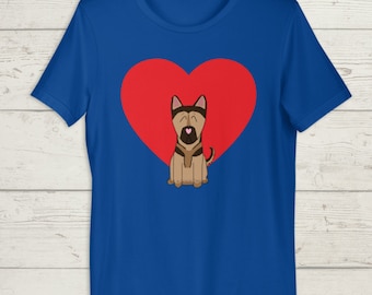 German Shepherd Shirt, Heart Shirt, German Shepherd Owner, Dog Shirt, Dog Shirts for Women, Dog Lover Gift, Gifts for Dog Lovers