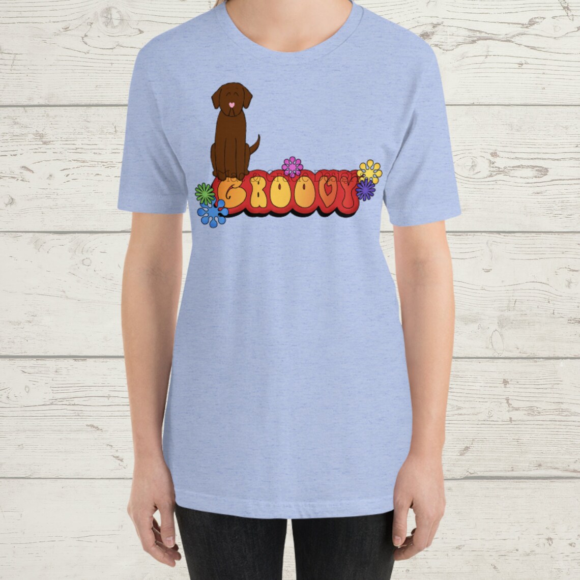 Chocolate Lab Groovy Shirt Chocolate Lab Shirt Dog Shirts Etsy