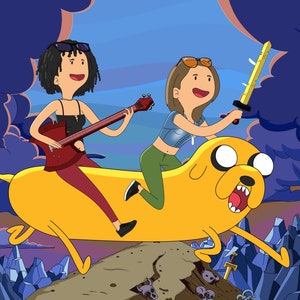 SALE!!! Adventure Time Portrait, Adventure Time Custom Portrait, Best Father&#39;s Day Gift, DGToonsPH