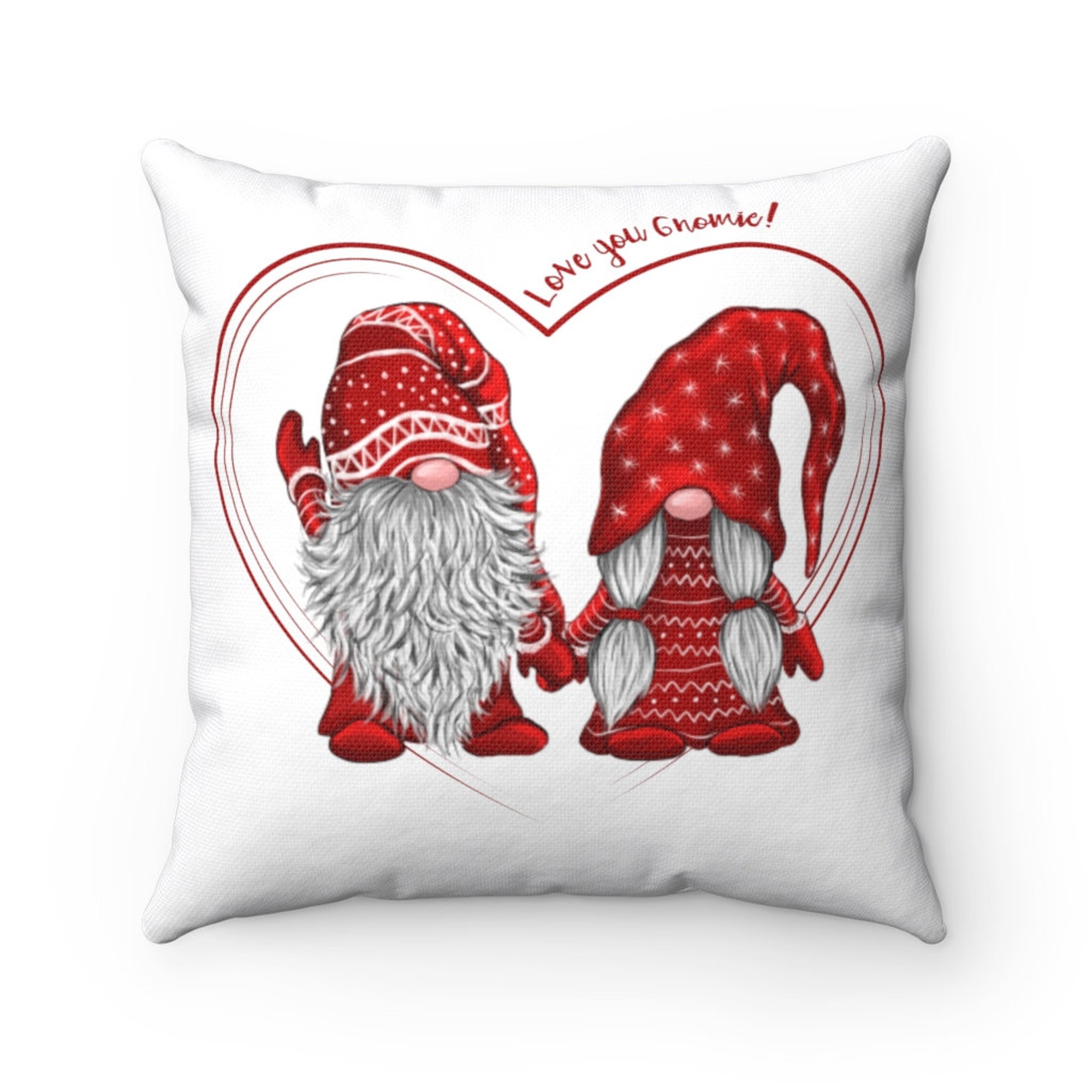 Discover Funda de Almohada San Valetín Pareja de Gnomos 40,6x40,6cm