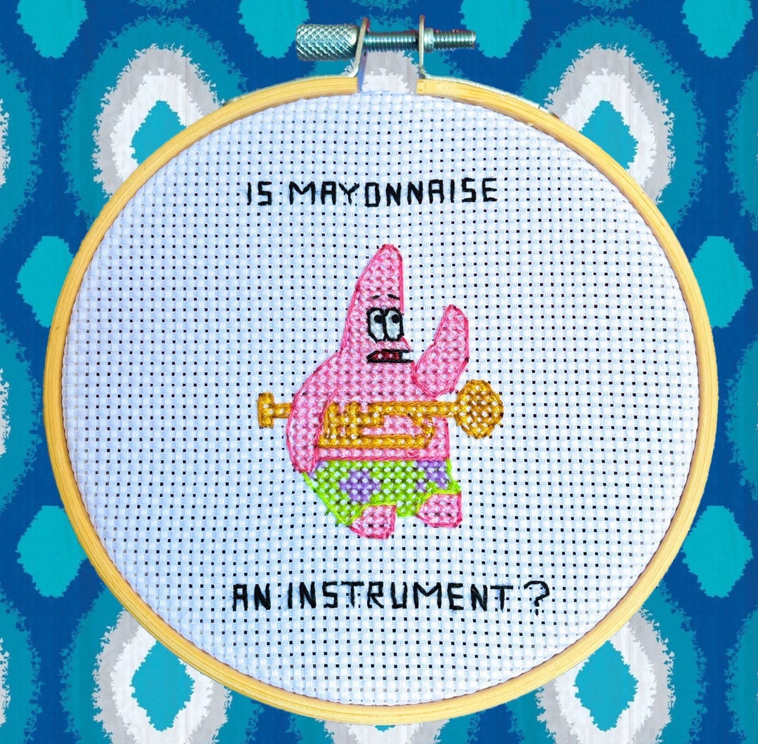 Is Mayonnaise an Instrument / Spongebob Hoop Etsy