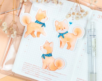 Dog Adventures: Shiba Inu Stickers